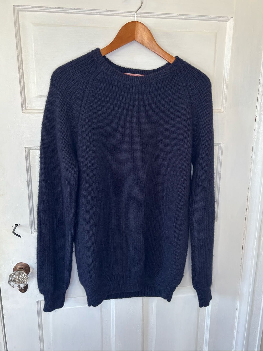 Men’s Apolis Global Citizens Navy Crewneck Alpaca Knit Sweater